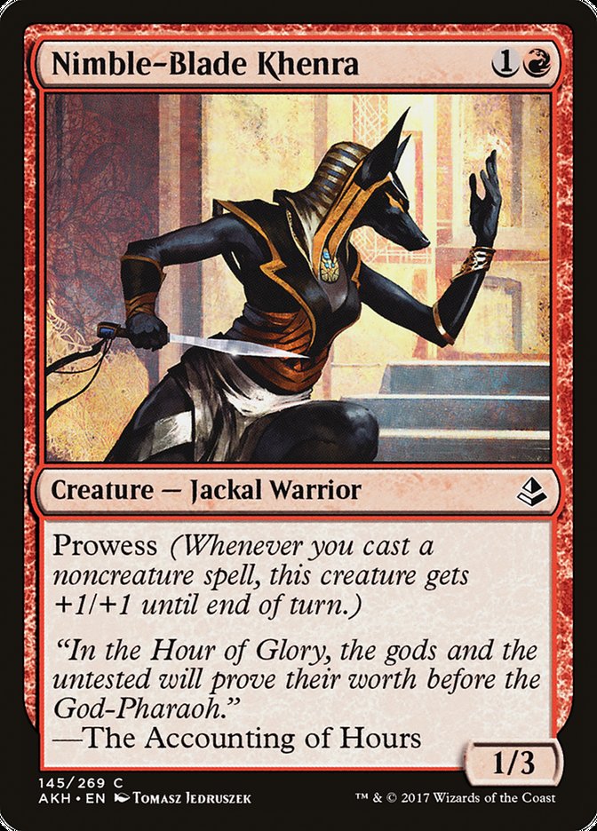 {C} Nimble-Blade Khenra [Amonkhet][AKH 145]