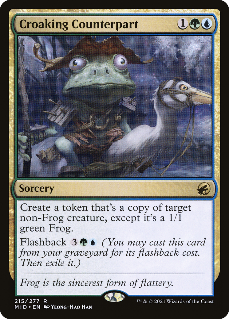 {R} Croaking Counterpart [Innistrad: Midnight Hunt][MID 215]