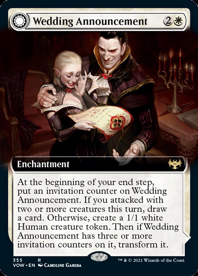 {R} Wedding Announcement // Wedding Festivity (Extended Art) [Innistrad: Crimson Vow][VOW 355]