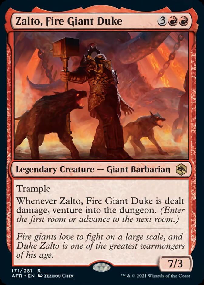 {R} Zalto, Fire Giant Duke [Dungeons & Dragons: Adventures in the Forgotten Realms][AFR 171]