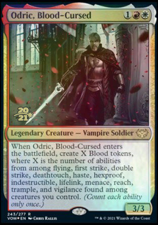 {@R} Odric, Blood-Cursed [Innistrad: Crimson Vow Prerelease Promos][PR VOW 243]