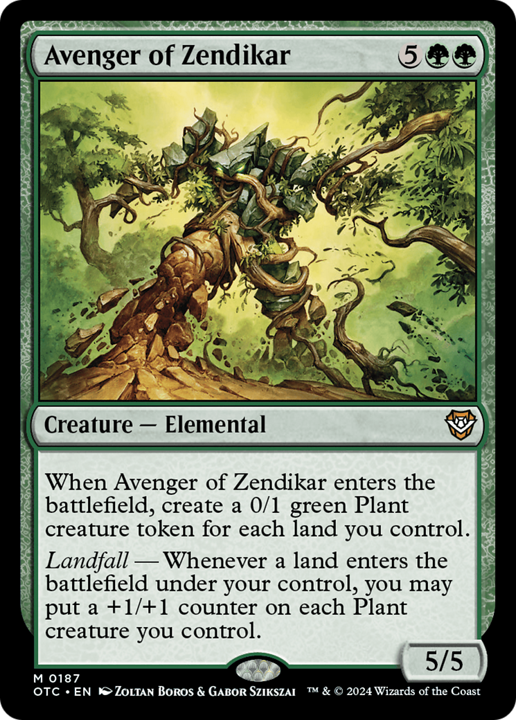 {R} Avenger of Zendikar [Outlaws of Thunder Junction Commander][OTC 187]