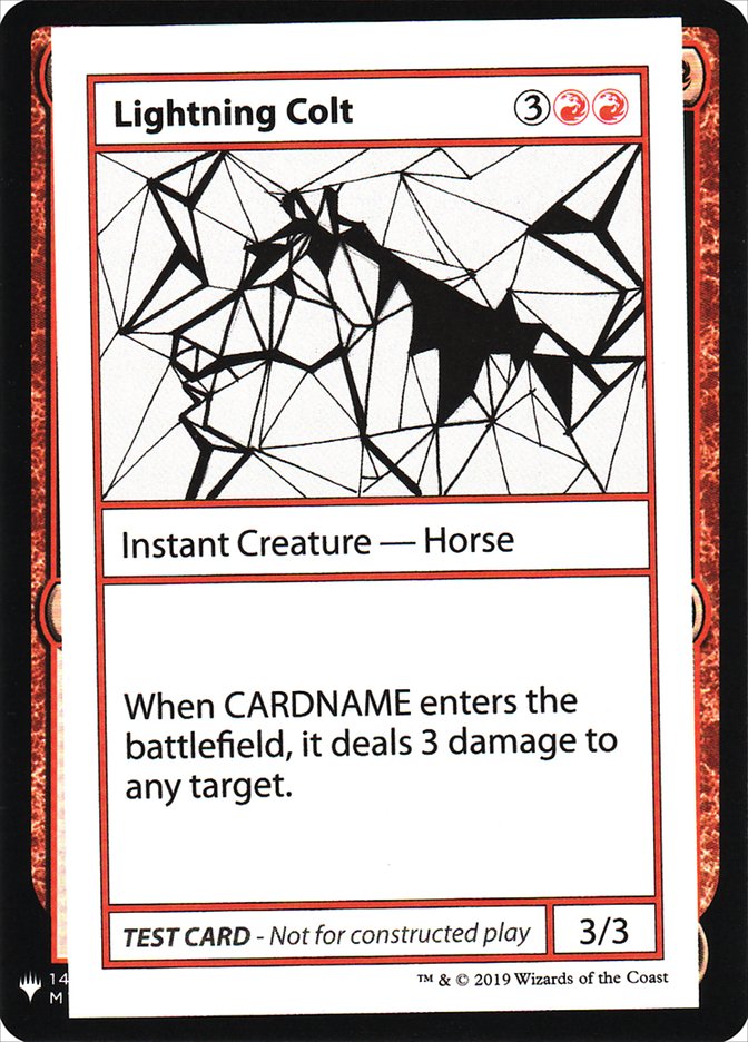 {R} Lightning Colt [Mystery Booster Playtest Cards][CON CMB1 057]
