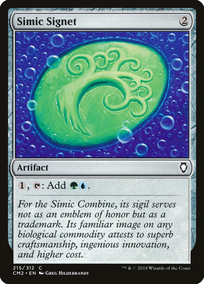 {C} Simic Signet (215/312) [Commander Anthology Volume II][CM2 215]