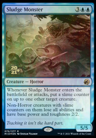 {R} Sludge Monster [Innistrad: Midnight Hunt Prerelease Promos][PR MID 076]