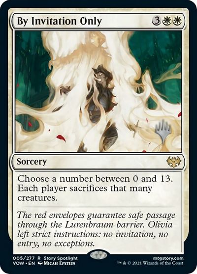 {R} By Invitation Only (Promo Pack) [Innistrad: Crimson Vow Promo Pack][PP VOW 005]