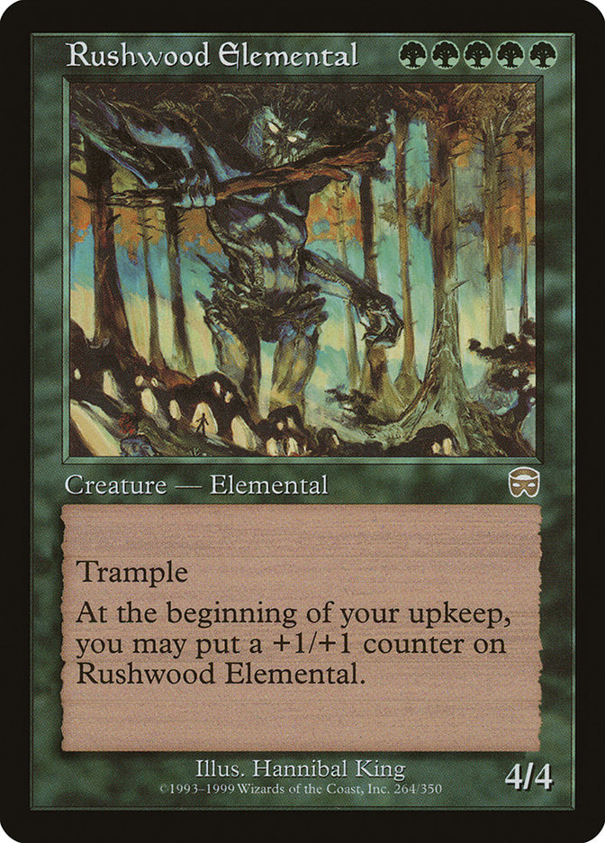 {R} Rushwood Elemental [Mercadian Masques][MMQ 264]