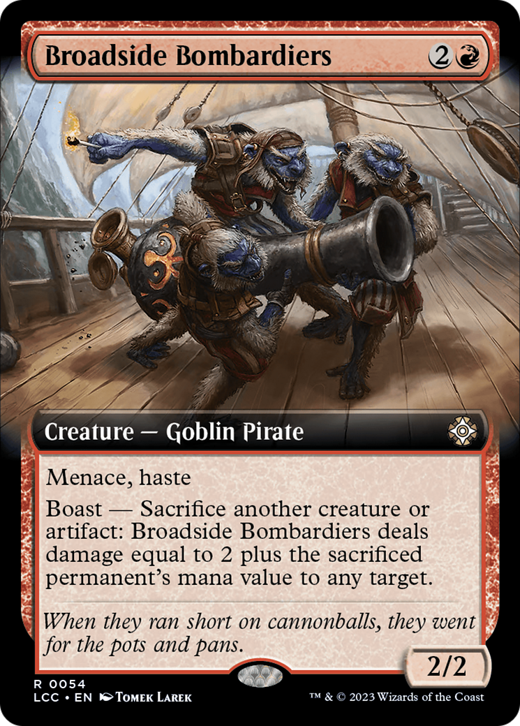 {R} Broadside Bombardiers (Extended Art) [The Lost Caverns of Ixalan Commander][LCC 054]