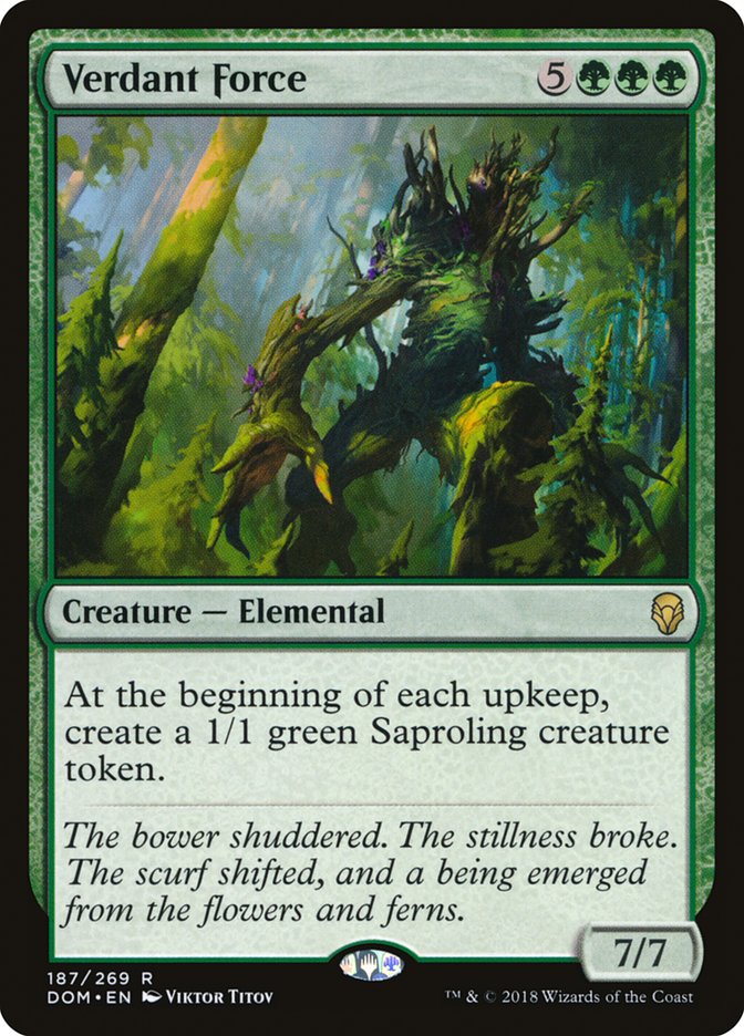 {R} Verdant Force [Dominaria][DOM 187]