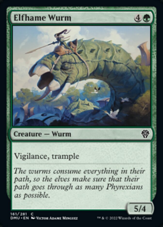 {@C} Elfhame Wurm [Dominaria United][DMU 161]