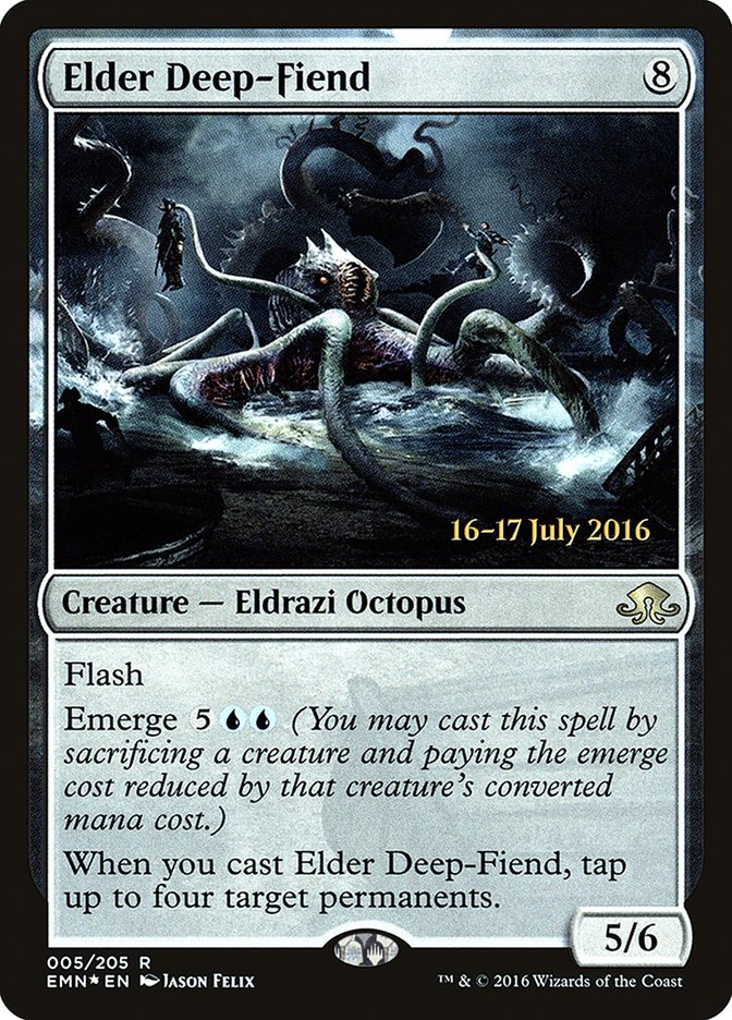 {R} Elder Deep-Fiend [Eldritch Moon Prerelease Promos][PR EMN 005]