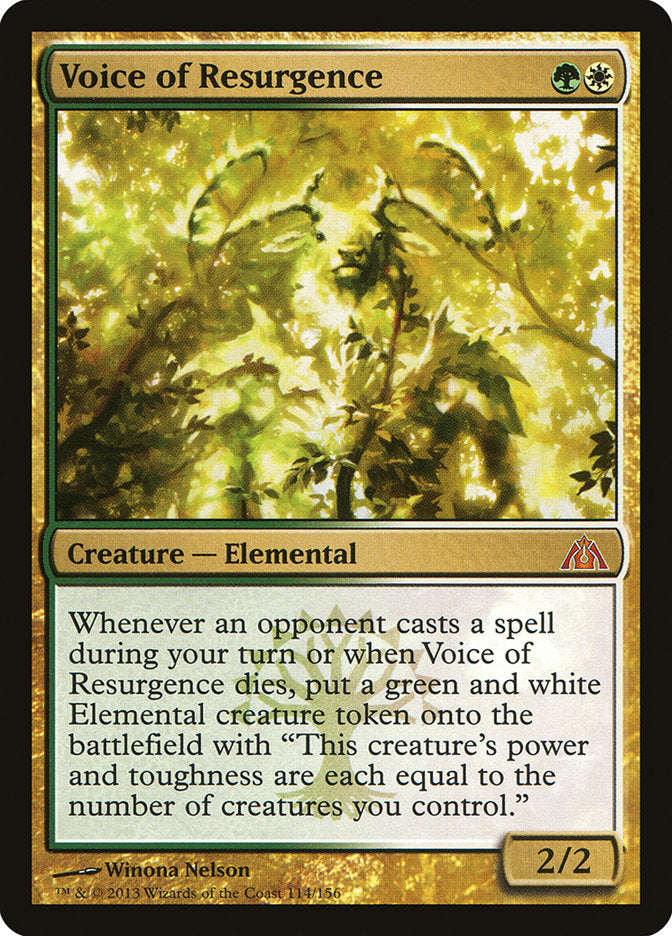 {R} Voice of Resurgence [Dragon's Maze][DGM 114]