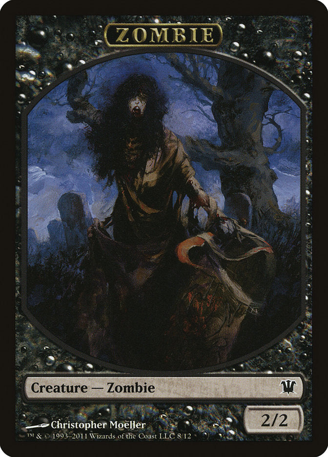 {T} Zombie Token (8/12) [Innistrad Tokens][TISD 008]