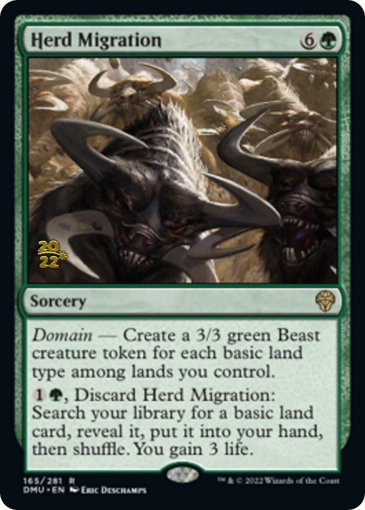 {@R} Herd Migration [Dominaria United Prerelease Promos][PR DMU 165]