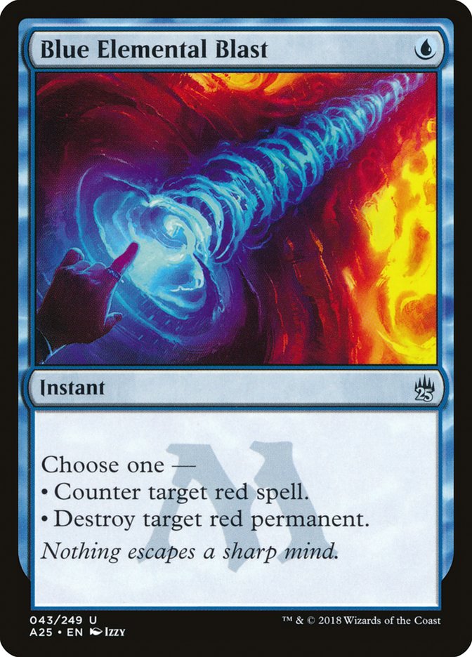 {C} Blue Elemental Blast [Masters 25][A25 043]