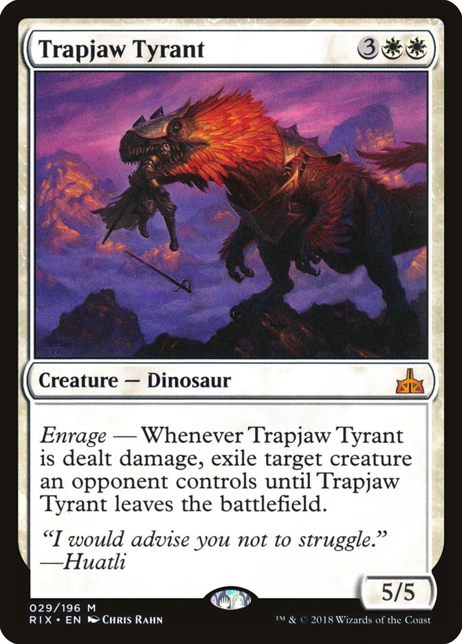 {R} Trapjaw Tyrant [Rivals of Ixalan][RIX 029]