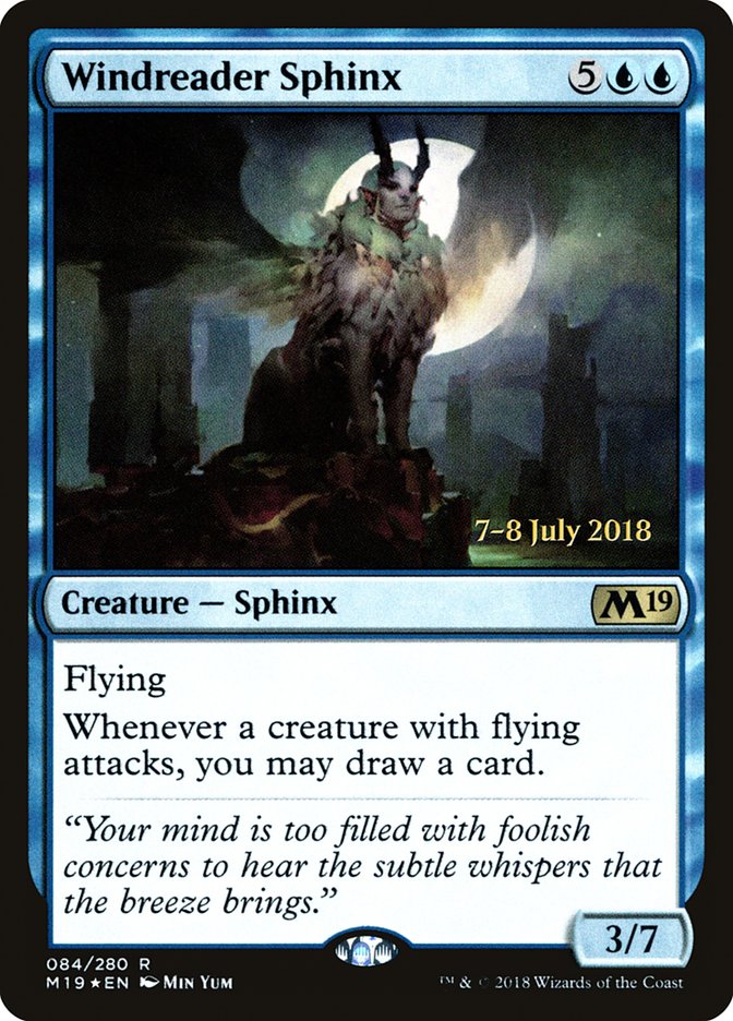 {R} Windreader Sphinx [Core Set 2019 Prerelease Promos][PR M19 084]