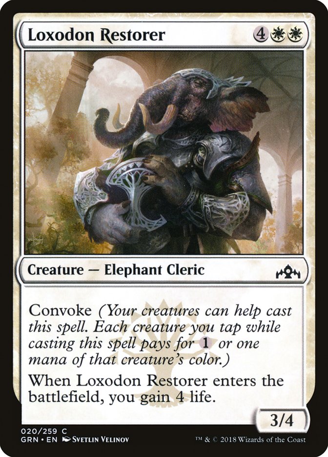 {C} Loxodon Restorer [Guilds of Ravnica][GRN 020]