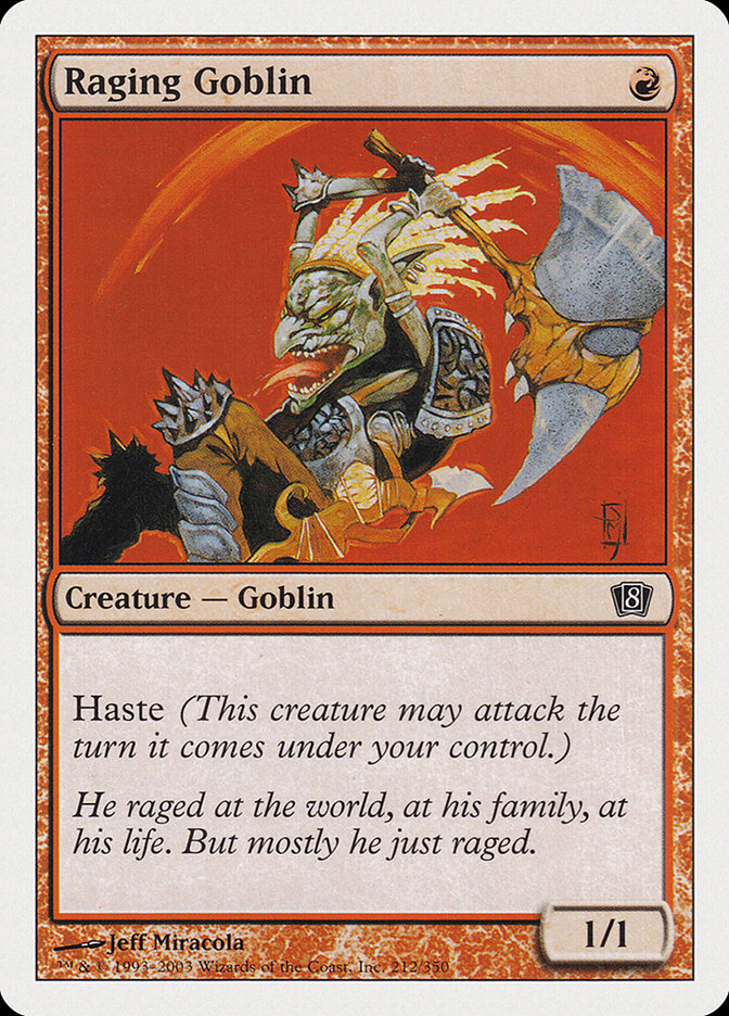 {C} Raging Goblin [Eighth Edition][8ED 212]