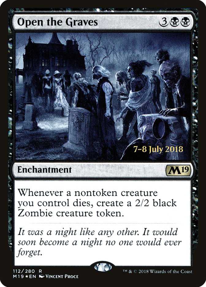 {R} Open the Graves [Core Set 2019 Prerelease Promos][PR M19 112]