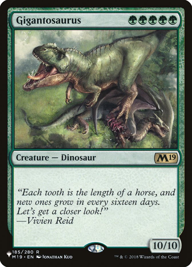 {R} Gigantosaurus [The List][LS M19 185]