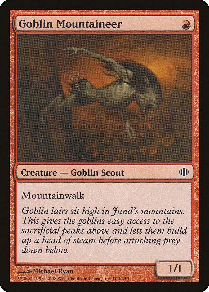 {C} Goblin Mountaineer [Shards of Alara][ALA 102]