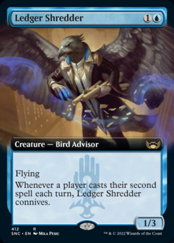 {R} Ledger Shredder (Extended Art) [Streets of New Capenna][SNC 412]