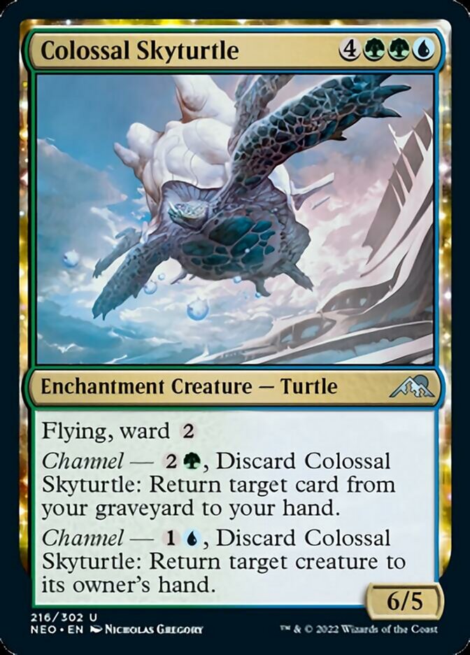 {C} Colossal Skyturtle [Kamigawa: Neon Dynasty][NEO 216]