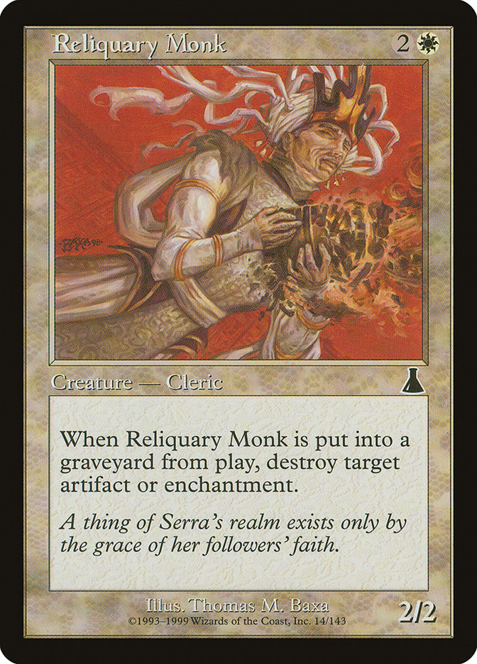 {C} Reliquary Monk [Urza's Destiny][UDS 014]