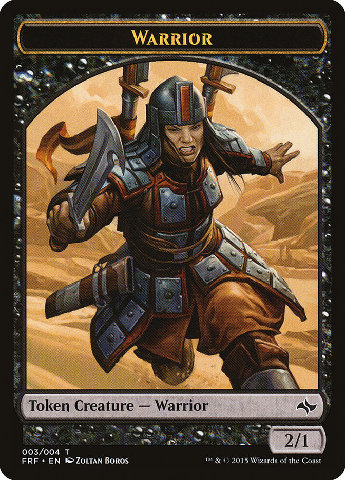 {T} Warrior Token [Fate Reforged Tokens][TFRF 003]