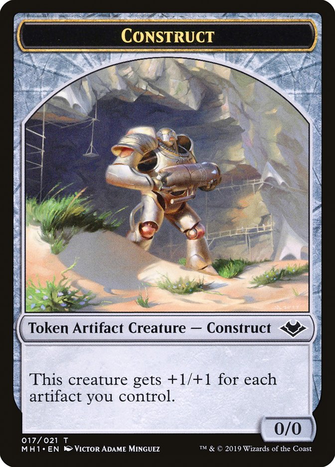 {T} Goblin (010) // Construct (017) Double-sided Token [Modern Horizons Tokens][TMH1 010]