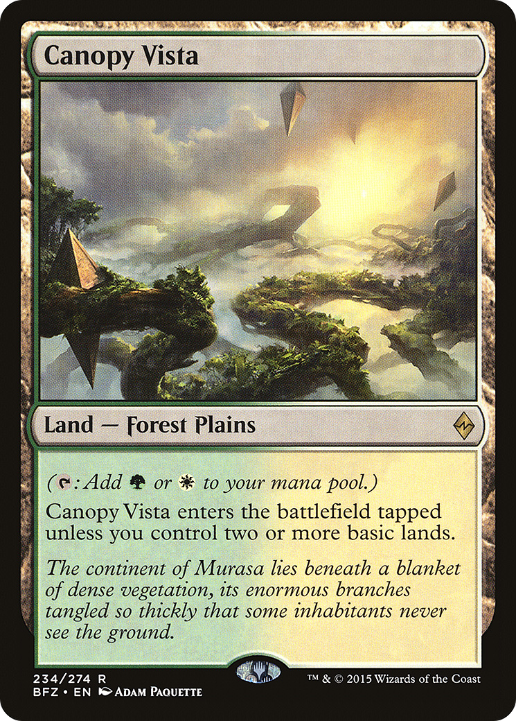 {R} Canopy Vista [Battle for Zendikar][BFZ 234]