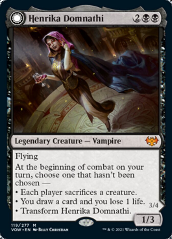 {R} Henrika Domnathi // Henrika, Infernal Seer [Innistrad: Crimson Vow][VOW 119]