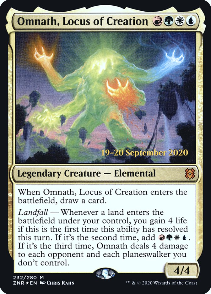 {R} Omnath, Locus of Creation [Zendikar Rising Prerelease Promos][PR ZNR 232]