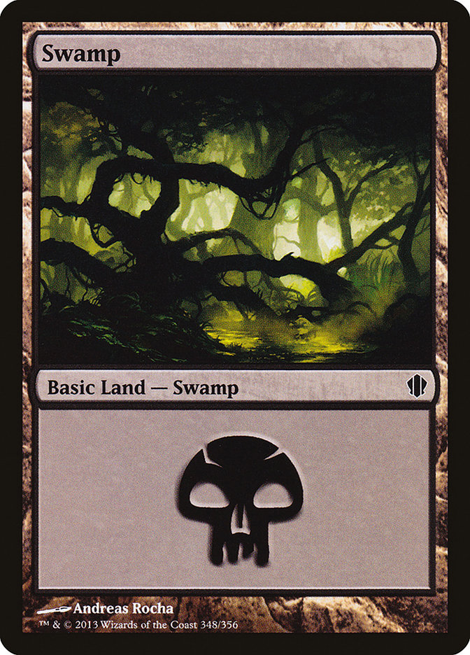 {B}[C13 348] Swamp (348) [Commander 2013]