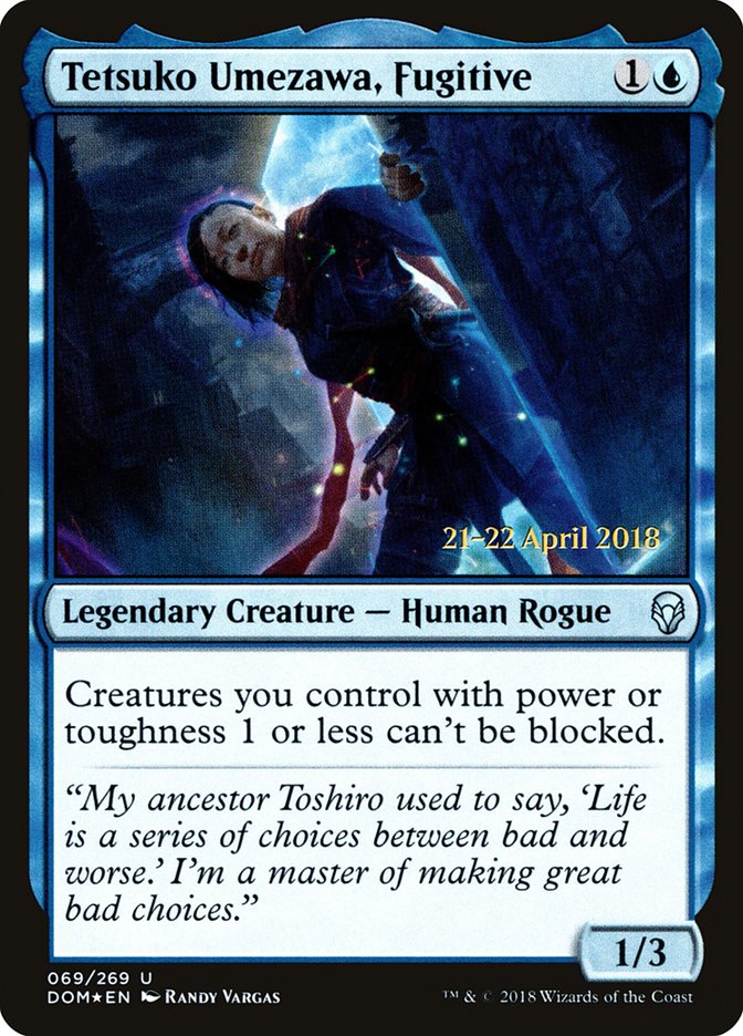 {C} Tetsuko Umezawa, Fugitive [Dominaria Prerelease Promos][PR DOM 069]