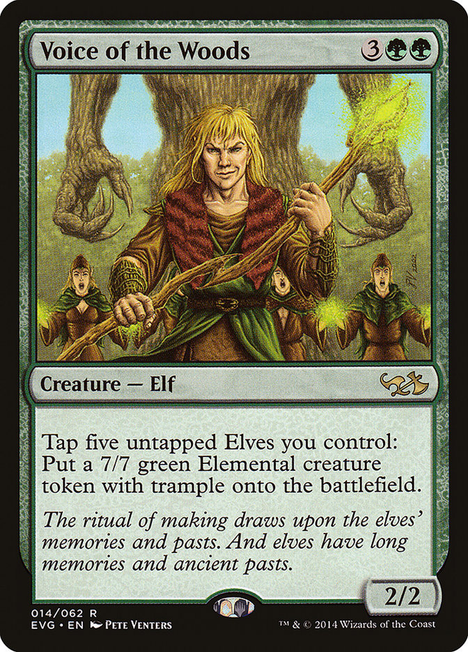 {R} Voice of the Woods (Elves vs. Goblins) [Duel Decks Anthology][EVG 014]