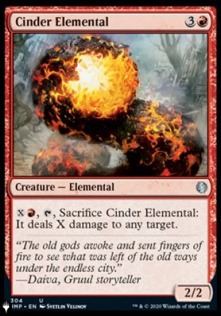 {C} Cinder Elemental [The List][LS JMP 304]