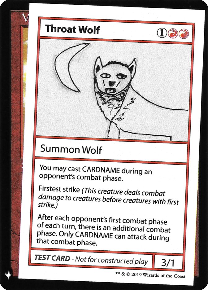 {R} Throat Wolf [Mystery Booster Playtest Cards][CON CMB1 065]