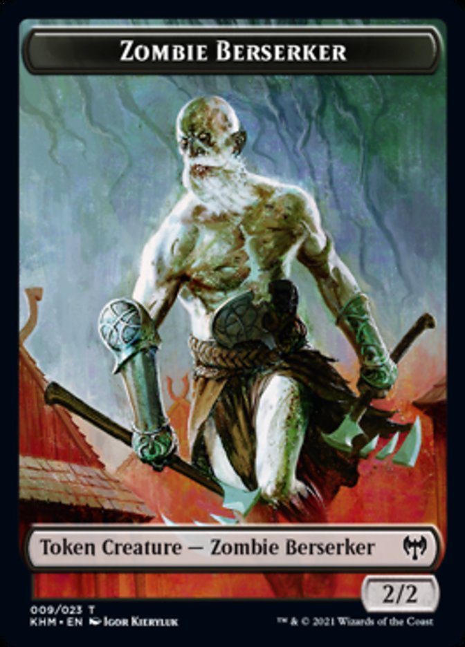 {T} Zombie Berserker Token [Kaldheim Tokens][TKHM 009]