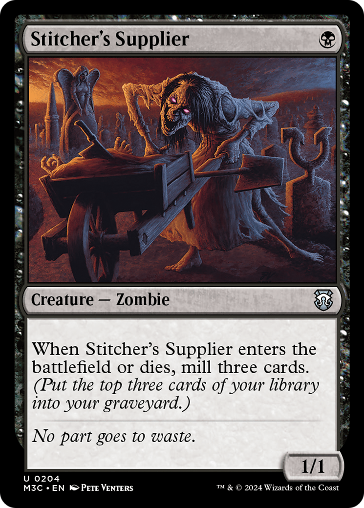 {C} Stitcher's Supplier (Ripple Foil) [Modern Horizons 3 Commander][RPF M3C 204]