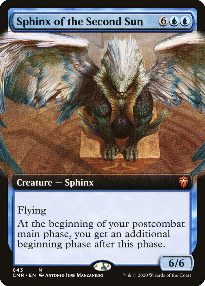 {R} Sphinx of the Second Sun (Extended Art) [Commander Legends][CMR 643]