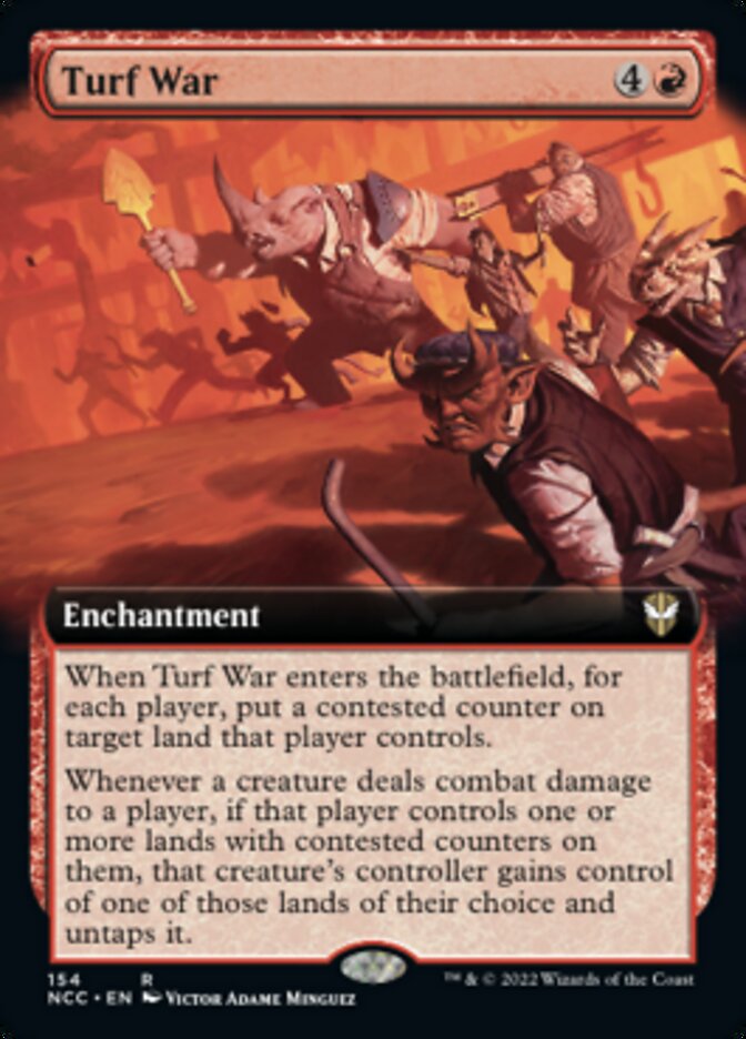 {R} Turf War (Extended Art) [Streets of New Capenna Commander][NCC 154]