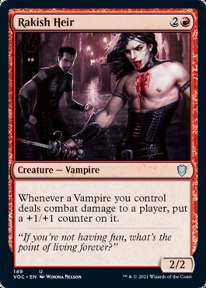 {C} Rakish Heir [Innistrad: Crimson Vow Commander][VOC 149]