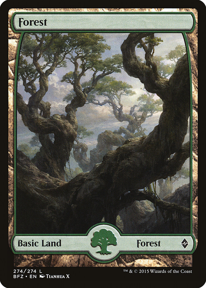 {B}[BFZ 274] Forest (274) [Battle for Zendikar]