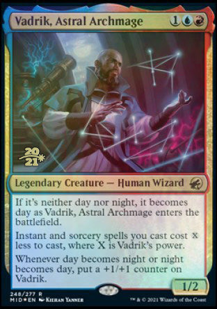 {R} Vadrik, Astral Archmage [Innistrad: Midnight Hunt Prerelease Promos][PR MID 248]