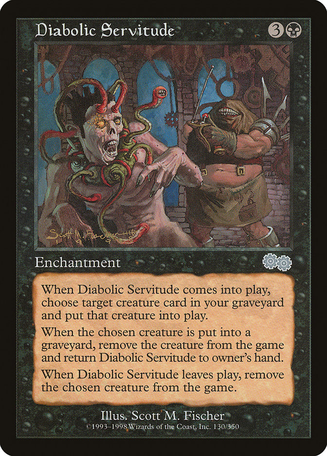 {C} Diabolic Servitude [Urza's Saga][USG 130]