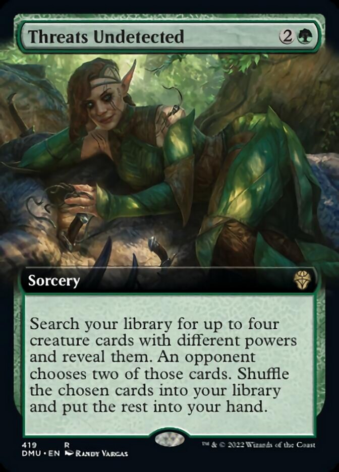 {@R} Threats Undetected (Extended Art) [Dominaria United][DMU 419]