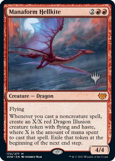 {R} Manaform Hellkite (Promo Pack) [Innistrad: Crimson Vow Promo Pack][PP VOW 170]