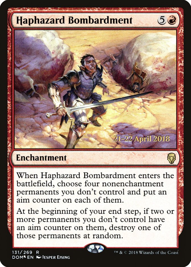 {R} Haphazard Bombardment [Dominaria Prerelease Promos][PR DOM 131]